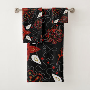 Motif floral symétrique à l'aspect élégant et fest