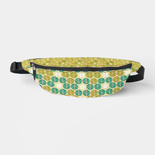 Motif floral vert Boho rétro super
