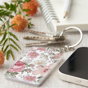 Motif floral vintage avec roses