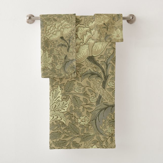 Motif floral William Morris Windrush : Vintage (En situation)