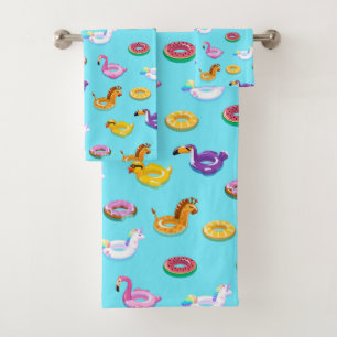 Motif flottant de la piscine d'été