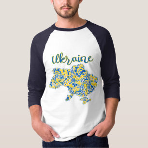 Motif folklorique et T-Shirt typographie ukrainien