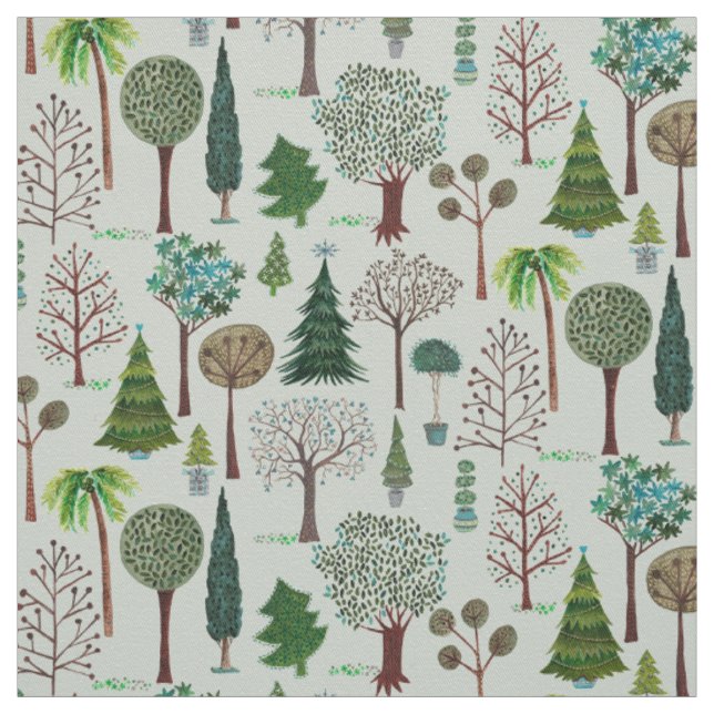 Motif forestier forestier | Tissu (Échantillon)