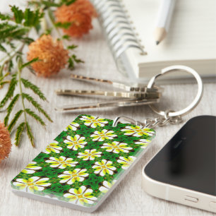 Motif frangipanier jaune