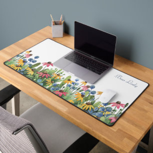 Motif frontalier Fleur sauvage tendance, aquarelle