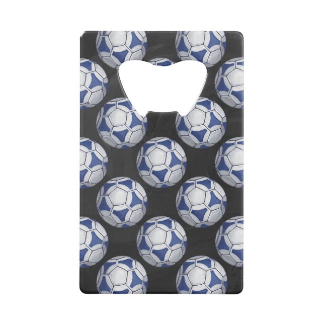 Motif Futbal bleu et blanc (Devant)