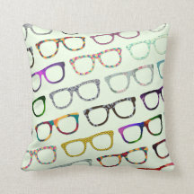 Motif Geek rétros lunettes de haute coussin