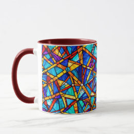 motif géométrique Abstrait 22 - Café Mug