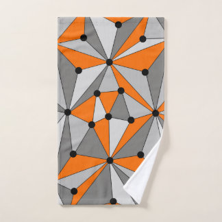 motif géométrique Abstrait - gris et orange.