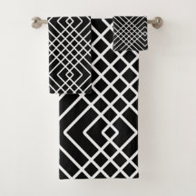 motif géométrique Abstrait - noir et blanc.