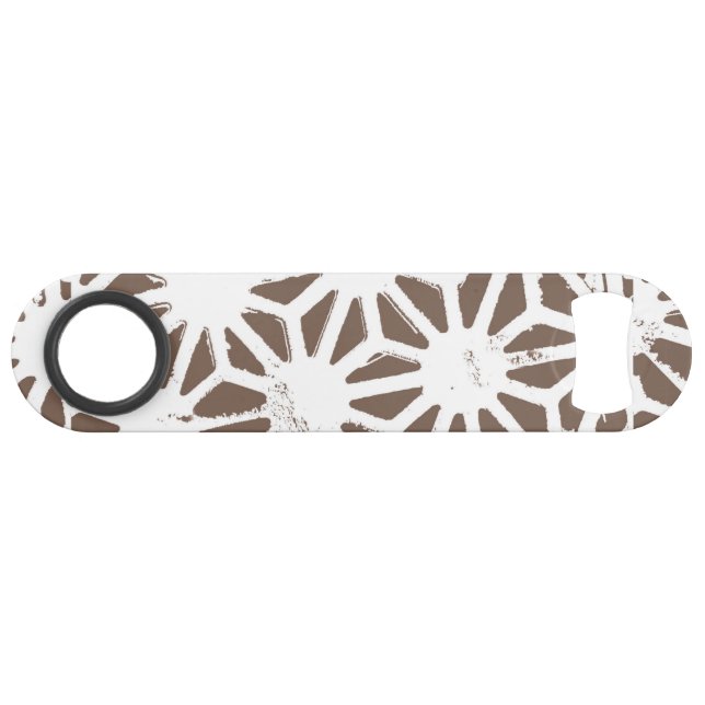 motif géométrique Brown et blanc (Devant (Horizontal))