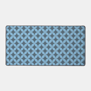 Motif géométrique de diamant élégant sur bleu ciel