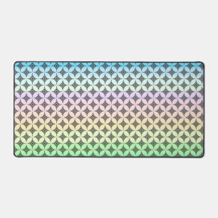Motif géométrique de diamant élégant sur couleurs 