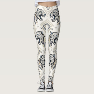 Motif géométrique de jaguar – Legging de streetwea