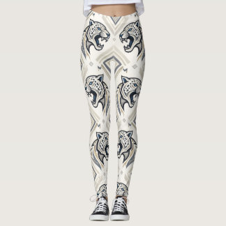 Motif géométrique de jaguar – Legging de streetwea