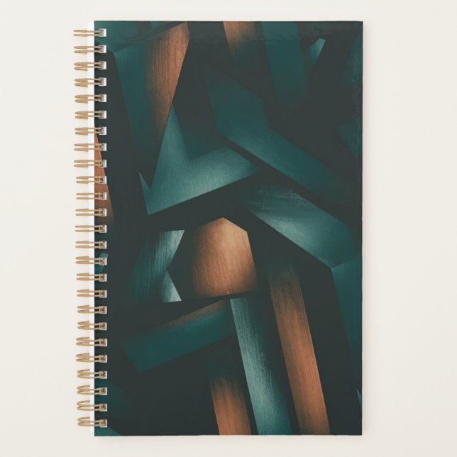 Motif géométrique d'élégance sombre (Devant)