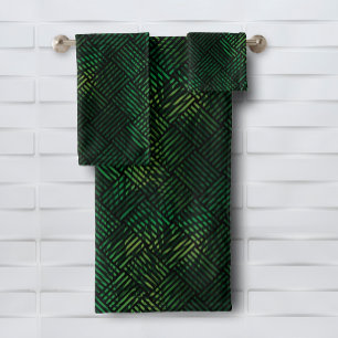 Motif géométrique des Feuilles verts tropicaux