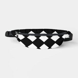 Motif géométrique diamant noir et blanc Moderne