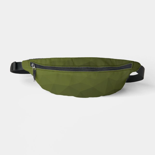 Motif géométrique en maillage vert foncé de l'armé (Recto)