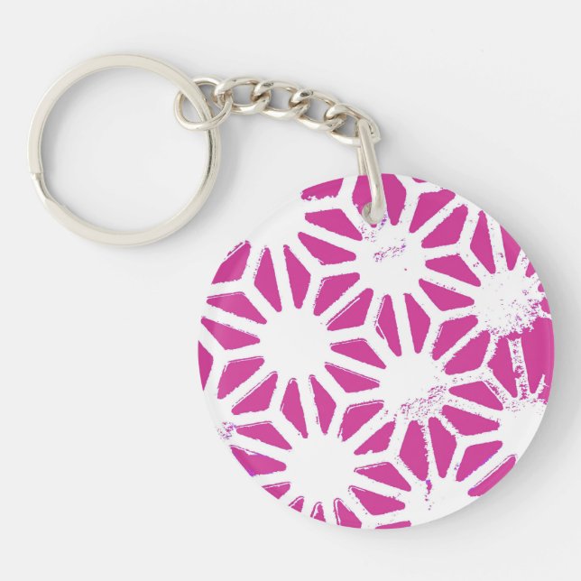 Motif géométrique Fuchsia (Devant)
