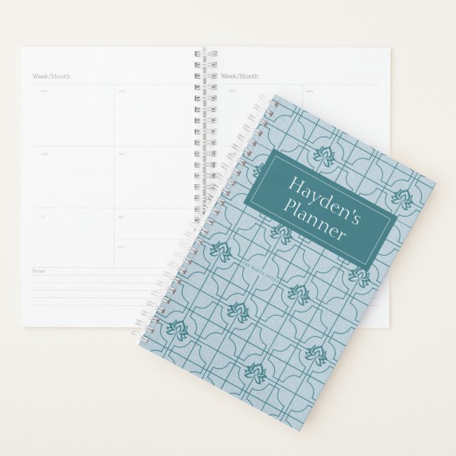 Motif géométrique Lotus Grid - Le Lotus Blanc (Devant avec enveloppe)
