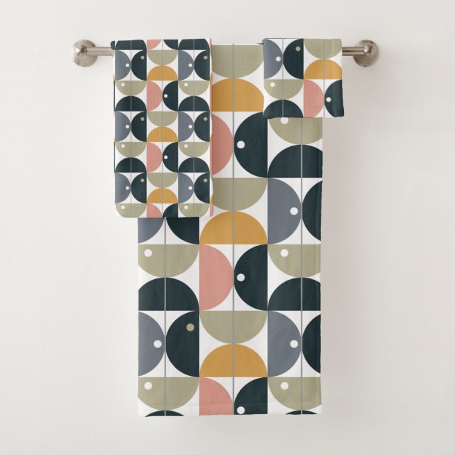 Motif géométrique moderne scandinave (En situation)