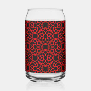 Motif géométrique rouge noir sans couture