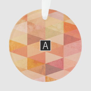 Motif géométrique Triangle souple Monogramme