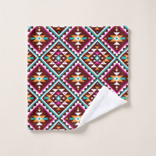 Motif géométrique tribal transparent coloré