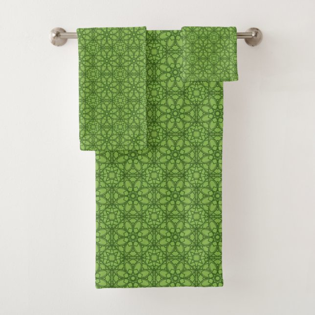 Motif géométrique vert  (En situation)