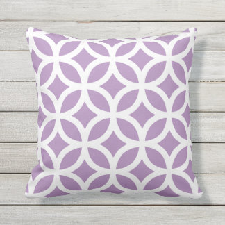Motif géométrique violet Coussins extérieurs
