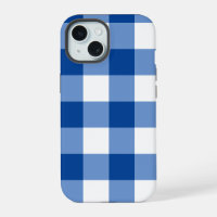 Motif gingham bleu