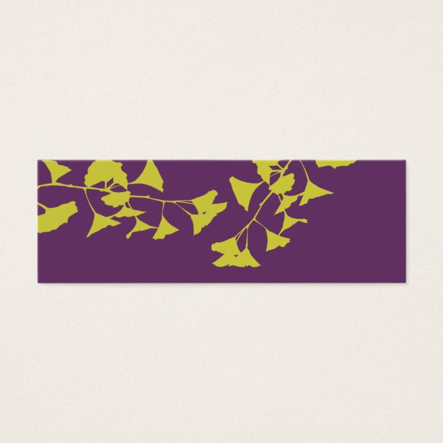 Motif Glissant Ginkgo Arbre Branche Paysage Feuill (Devant)