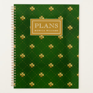Motif Golden Green Clover