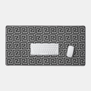 Motif grec élégant noir et gris clair