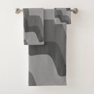 Motif gris ondulé des vagues océaniques