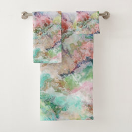 Motif Grunge Aquarelle Océan
