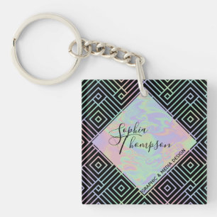 Motif Holographique Symétrique moderne - Porte - c