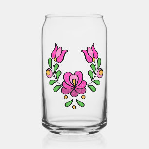 Motif hongrois de broderie, "Matyó" - rose