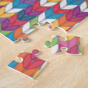 Motif horrible de tricot de puzzle