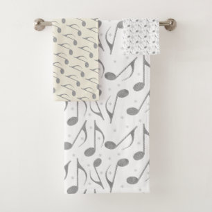 Motif Houndstooth Chic Musical Notes