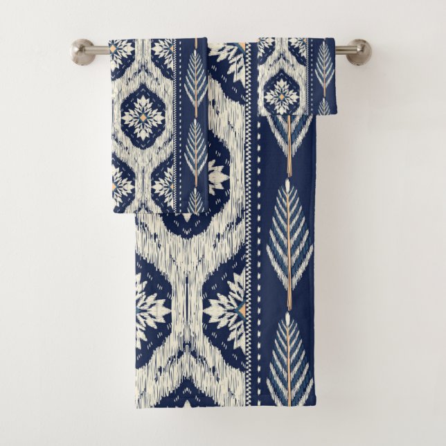 Motif Ikat Floral Paisley (En situation)