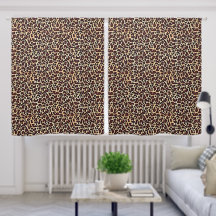 Motif Imprimé Léopard Gras Brun Noir Brun Clair -