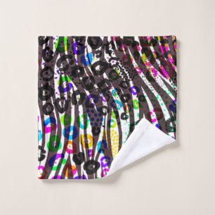 Motif imprimé multi-animal funky couleurs vives