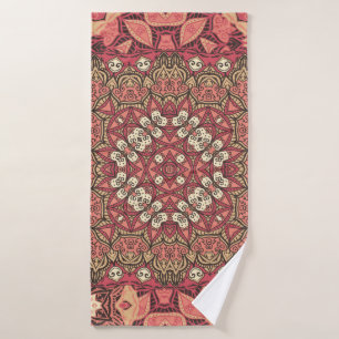 Motif indien abstrait médaillon. Boho et gypsy