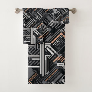 Motif industriel Abstrait Monogramme personnalisé