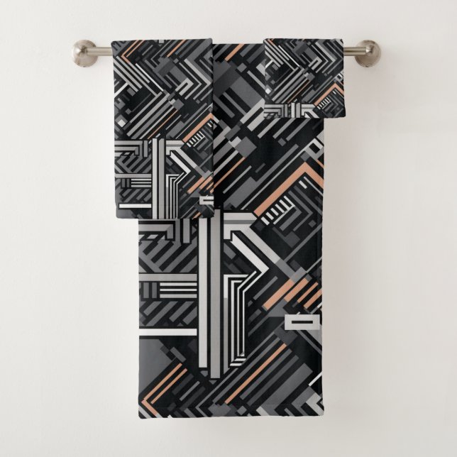 Motif industriel Abstrait Monogramme personnalisé (En situation)