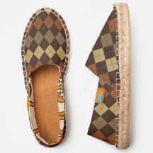 Motif Jacquard Brown