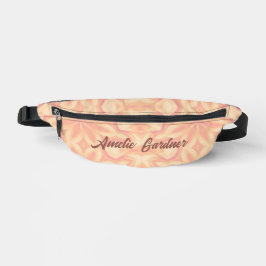 Motif jaune rose kaléidoscope floral délicat