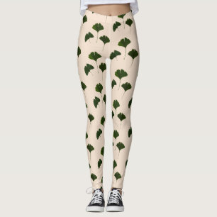 Motif Legging de feuille de ginkgo biloba